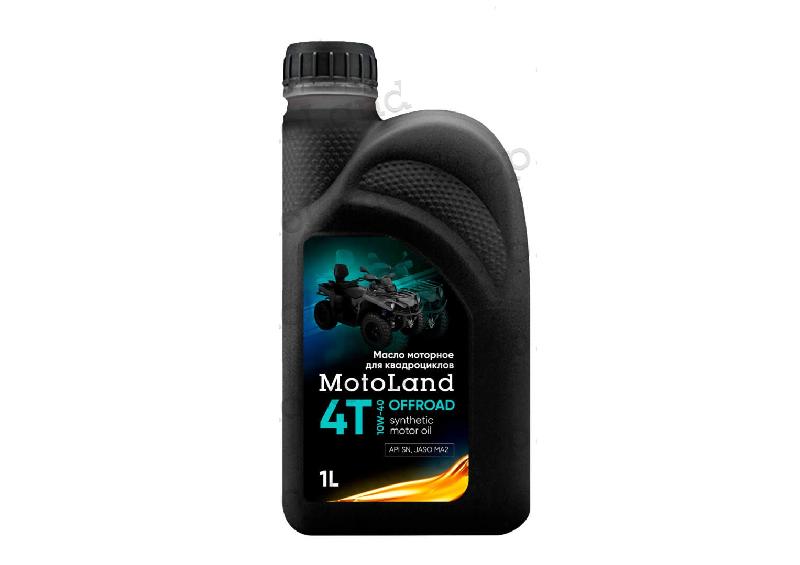 Масло моторное для квадроциклов MOTOLAND Offroad 4T 10w40 1л, артикул ML.18731