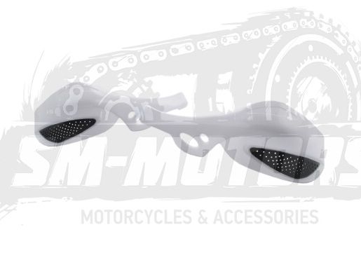 Защита рук (пара) HP02 белые SM-PARTS, артикул 020184-123-6736