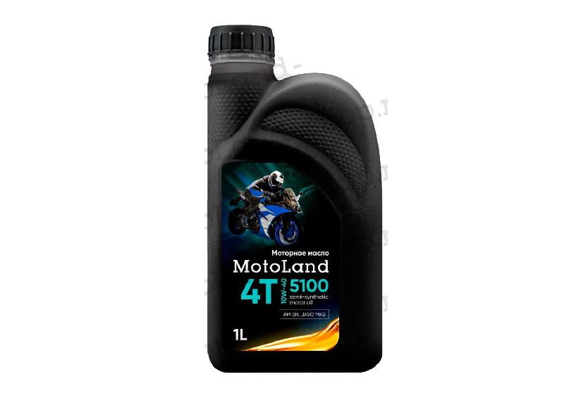 Масло моторное MOTOLAND Moto 5100 4T 10w40 1л, артикул ML.18727