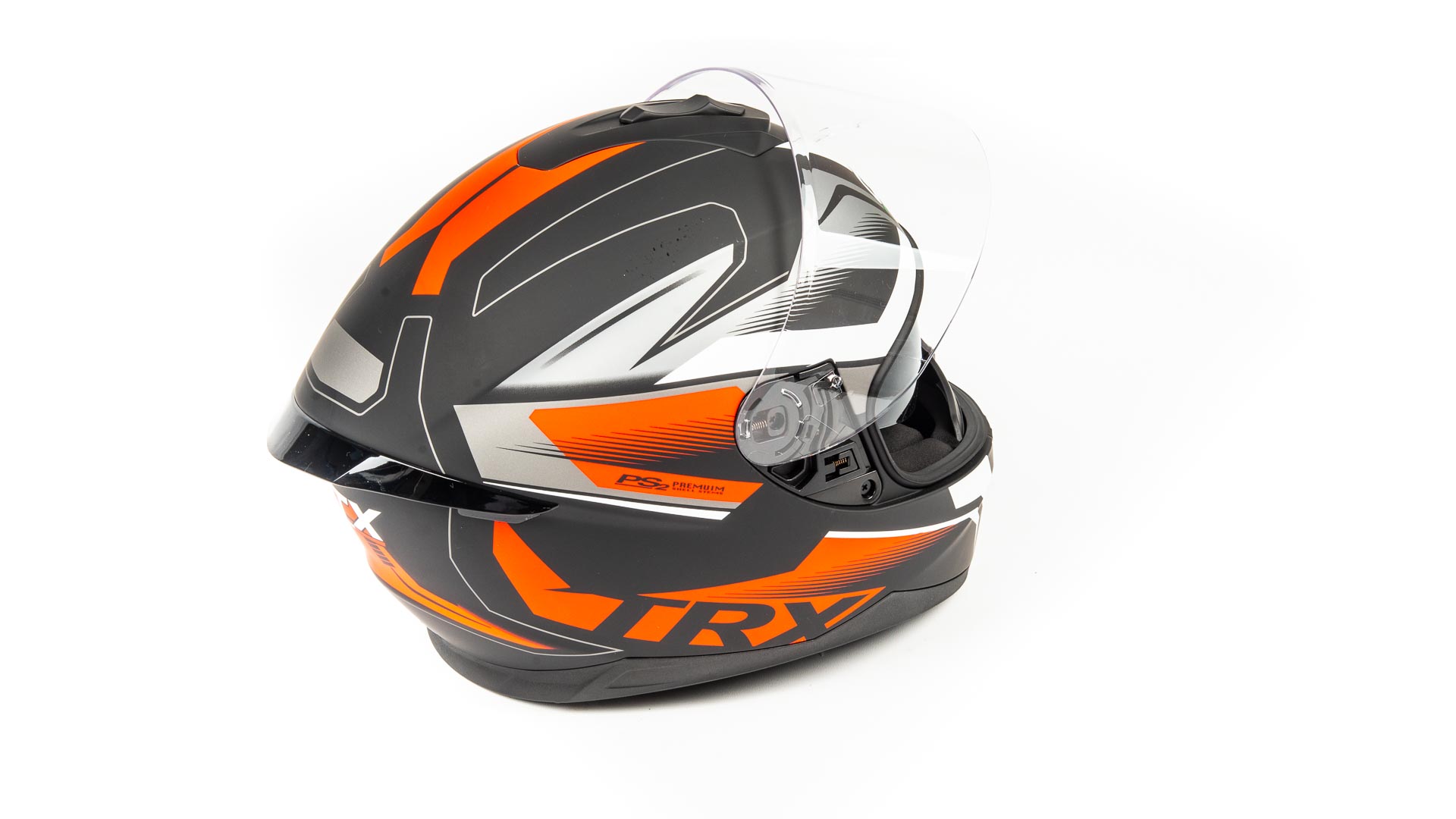 Шлем мото интеграл GTX 5672 (S) #1 BLACK/RED GREY (2 визора) (ML.14112)