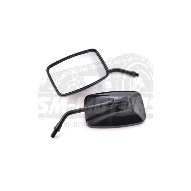 Зеркала мото (пара) SMP-020 прав. резьба M10 черные SM-PARTS, артикул 020225-573-2071